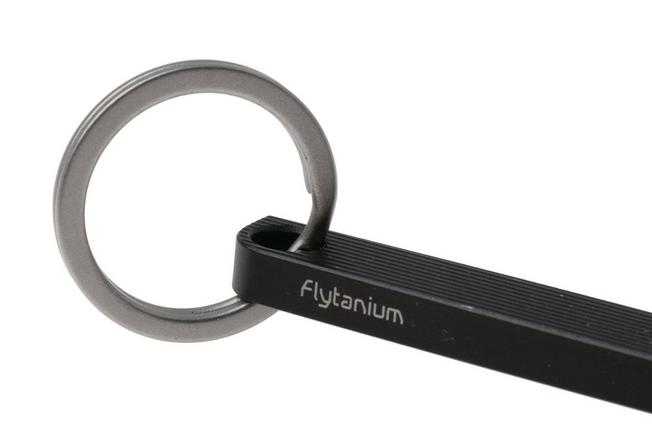 Afbeelding voor Flytanium Flybar Keychain Prybar FLY-1290B, Black Titanium, pry-bar tool