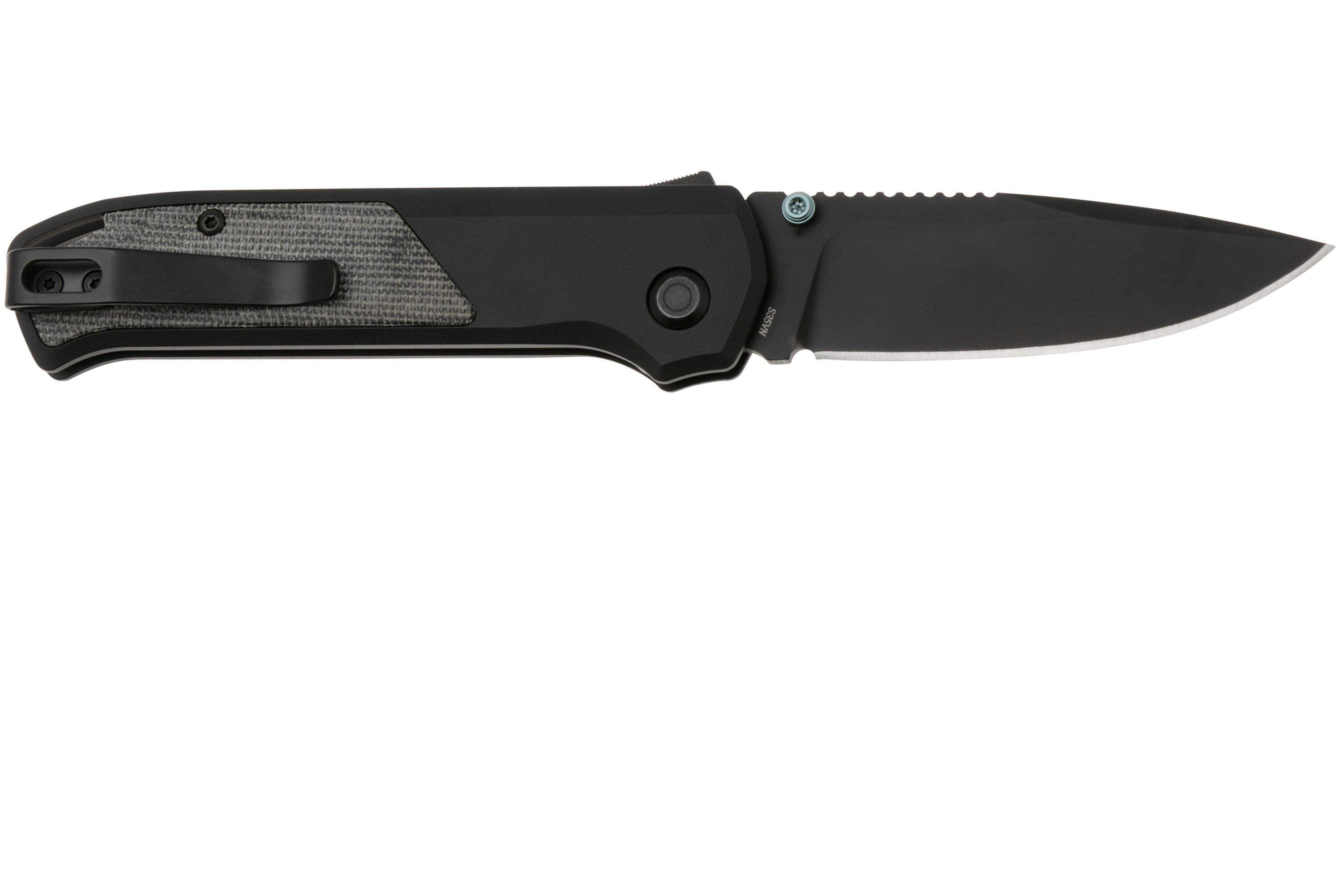 Flytanium Arcade Shark-Lock 1310 Black DLC, Void Black Aluminum Micarta ...