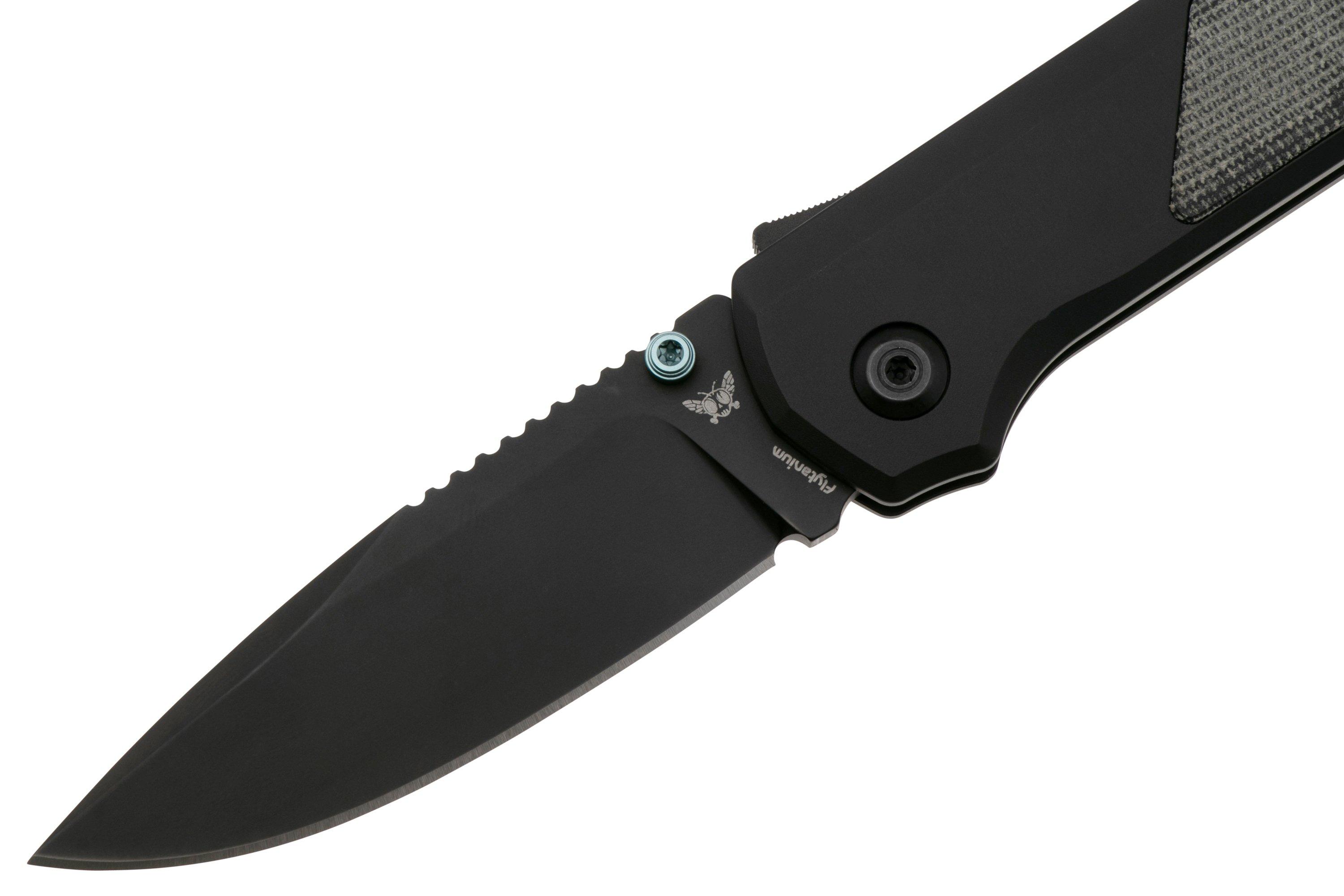 Flytanium Arcade Shark-Lock 1310 Black DLC, Void Black Aluminum Micarta ...