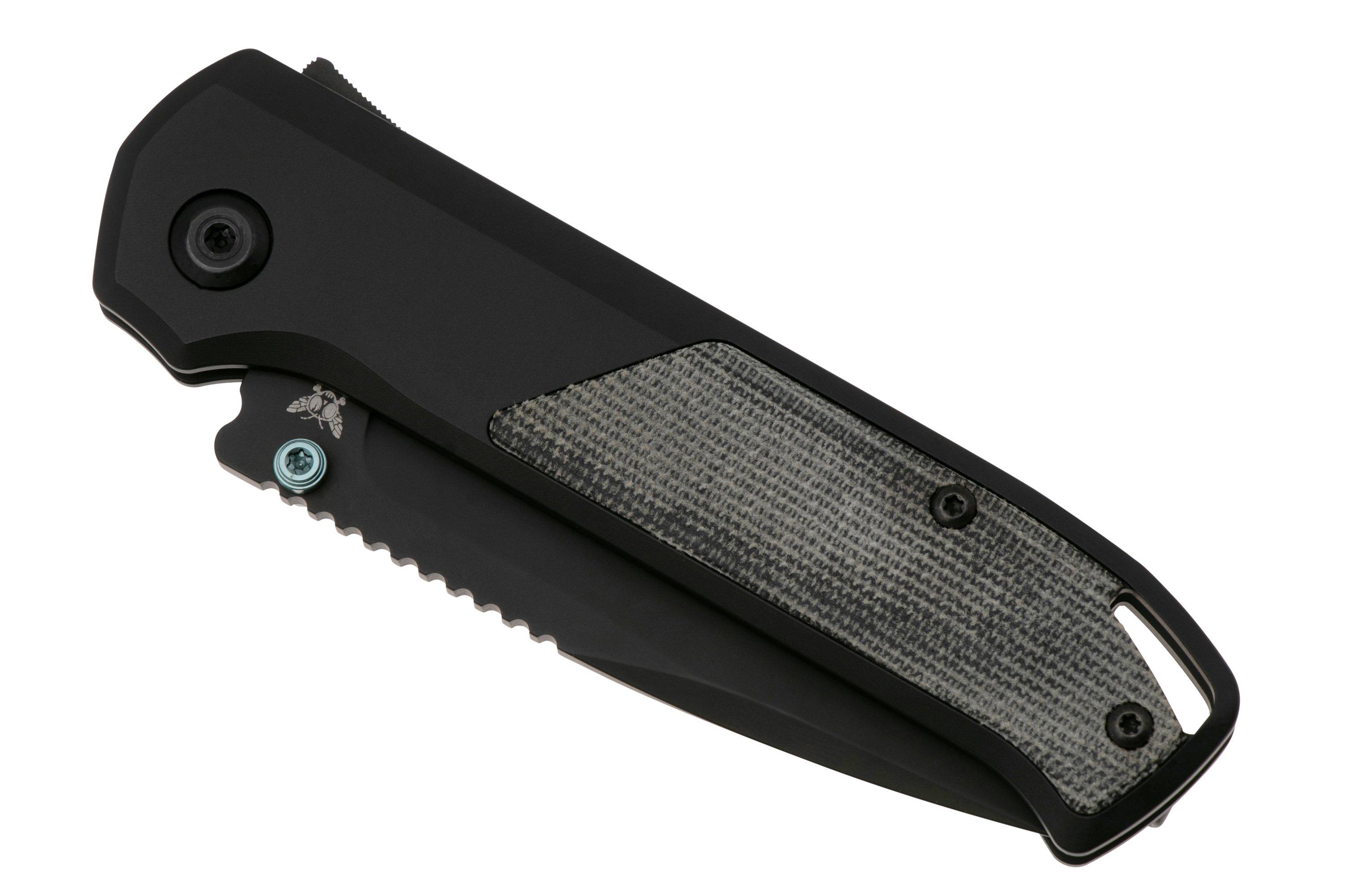 Flytanium Arcade Shark-Lock 1310 Black DLC, Void Black Aluminum Micarta ...