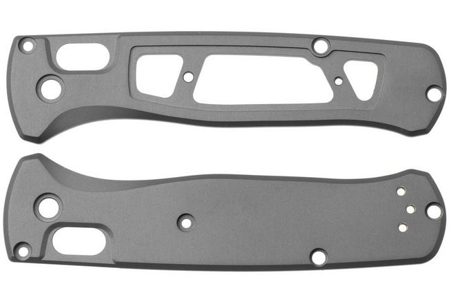 Bild für Flytanium Benchmade Bugout Modulator Scales FLY-1315GG, Gunmetal Gray Aluminum, Griffschalen