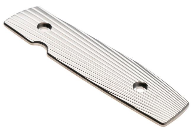 Afbeelding voor Flytanium Benchmade Bugout Modulator Inlay FLY-1318, Stonewashed Titanium inlay