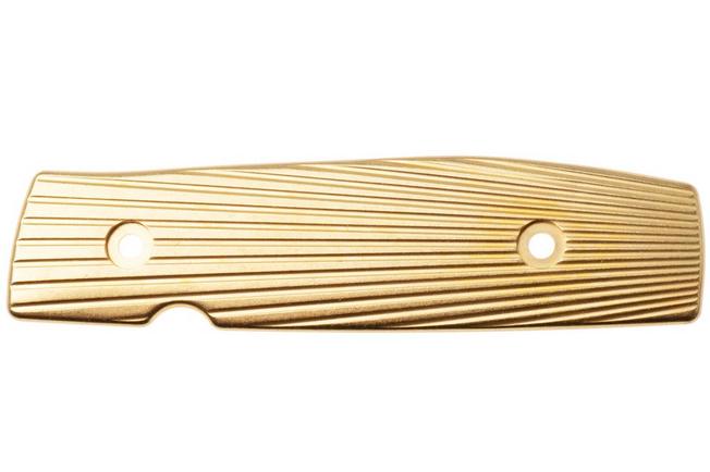 Afbeelding voor Flytanium Benchmade Bugout Modulator Inlay FLY-1321, Stonewashed Brass inlay