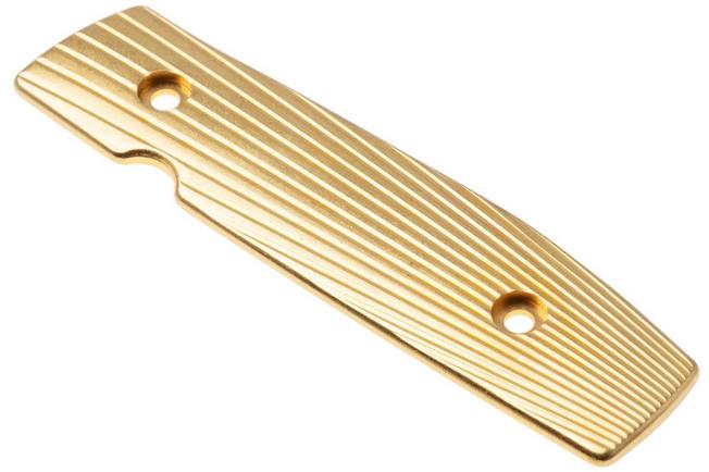 Afbeelding voor Flytanium Benchmade Bugout Modulator Inlay FLY-1321, Stonewashed Brass inlay