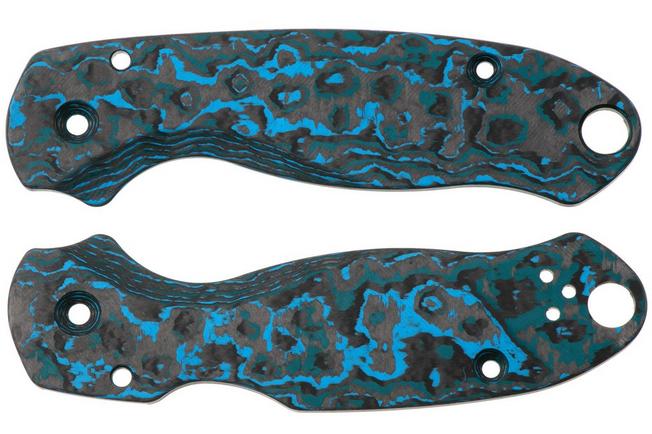 Afbeelding voor Flytanium Spyderco Para 3 Lotus Scales FLY1361AS Arctic Storm Carbon Fiber, handgreepschalen