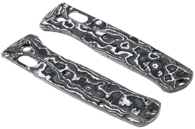 Bild für Flytanium Benchmade Bugout Crossfade Scales FLY-1362WS, White Storm Carbon Fiber, Griffschalen