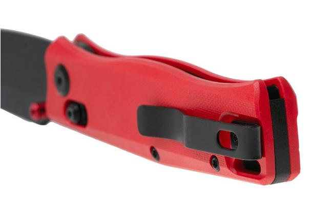 Afbeelding voor Flytanium Beef FLY-1386FRB, Black PVD 14C28N, Fire Red G10 zakmes