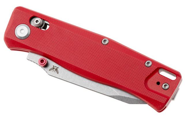 Afbeelding voor Flytanium Beef FLY-1386FRS, Stonewashed 14C28N, Fire Red G10, zakmes