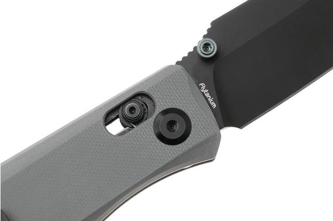 Afbeelding voor Flytanium Beef FLY-1386GSB, Black PVD 14C28N, Stealth Grey G10 zakmes