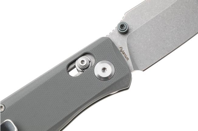 Afbeelding voor Flytanium Beef FLY-1386GSS, Stonewashed 14C28N, Stealth Grey G10 zakmes