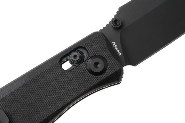 Afbeelding voor Flytanium Beef FLY-1386PBB, Black PVD 14C28N, Pitch Black G10 zakmes