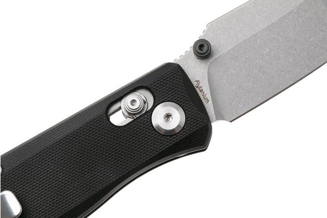 Afbeelding voor Flytanium Beef FLY-1386PBS, Stonewashed 14C28N, Pitch Black G10 zakmes