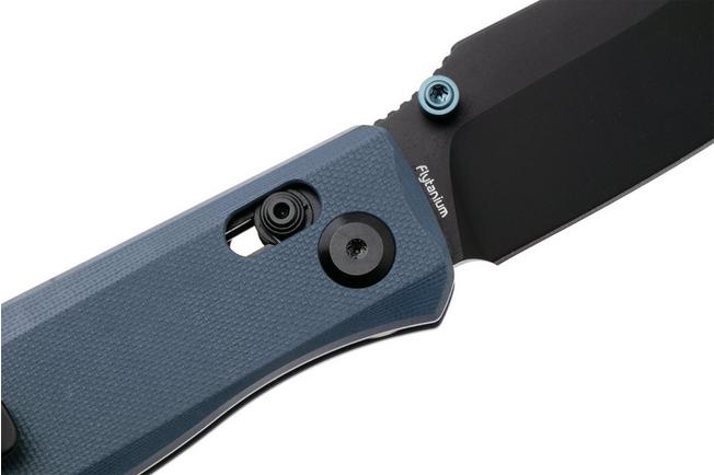 Afbeelding voor Flytanium Beef FLY-1386SBB, Black PVD 14C28N, Slate Blue G10, zakmes