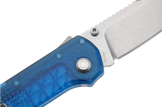 Afbeelding voor Flytanium Arcade Lite FLY-1395BS, Stonewashed AUS-10A, Blue Polycarbonate, zakmes