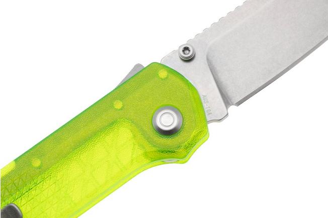 Afbeelding voor Flytanium Arcade Lite FLY-1395GS, Stonewashed AUS-10A, Green Polycarbonate, zakmes