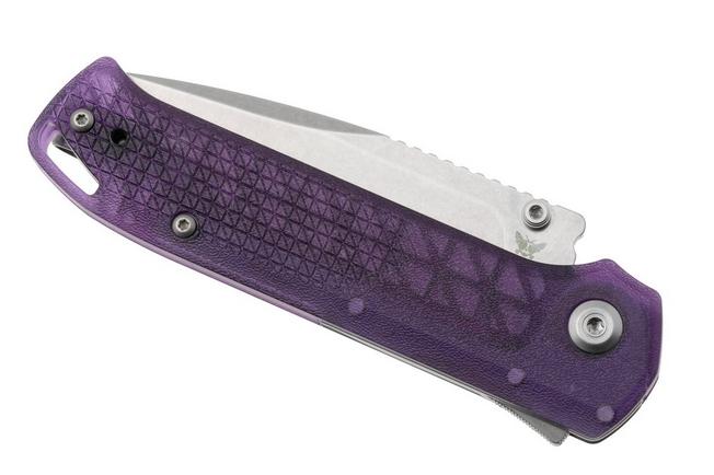 Afbeelding voor Flytanium Arcade Lite FLY-1395PS, Stonewashed AUS-10A, Purple Polycarbonate, zakmes