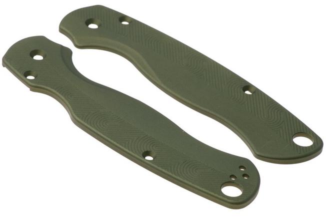 Afbeelding voor Flytanium Spyderco Paramilitary 2 Loop Scales FLY-1406OD, Olive Drab Aluminum, handgreepschalen