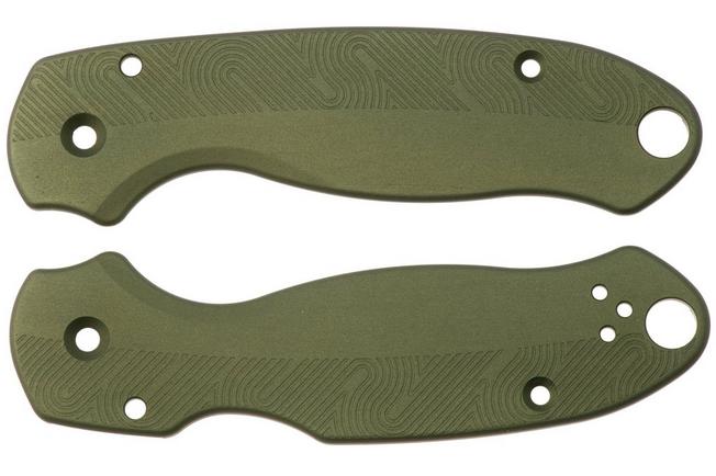 Afbeelding voor Flytanium Spyderco Para 3 Loop Scales FLY-1407OD, Olive Drab Aluminum, handgreepschalen