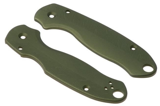 Afbeelding voor Flytanium Spyderco Para 3 Loop Scales FLY-1407OD, Olive Drab Aluminum, handgreepschalen