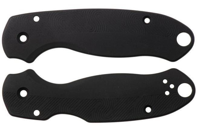 Afbeelding voor Flytanium Spyderco Para 3 Loop Scales FLY-1407VB, Void Black Aluminum, handgreepschalen