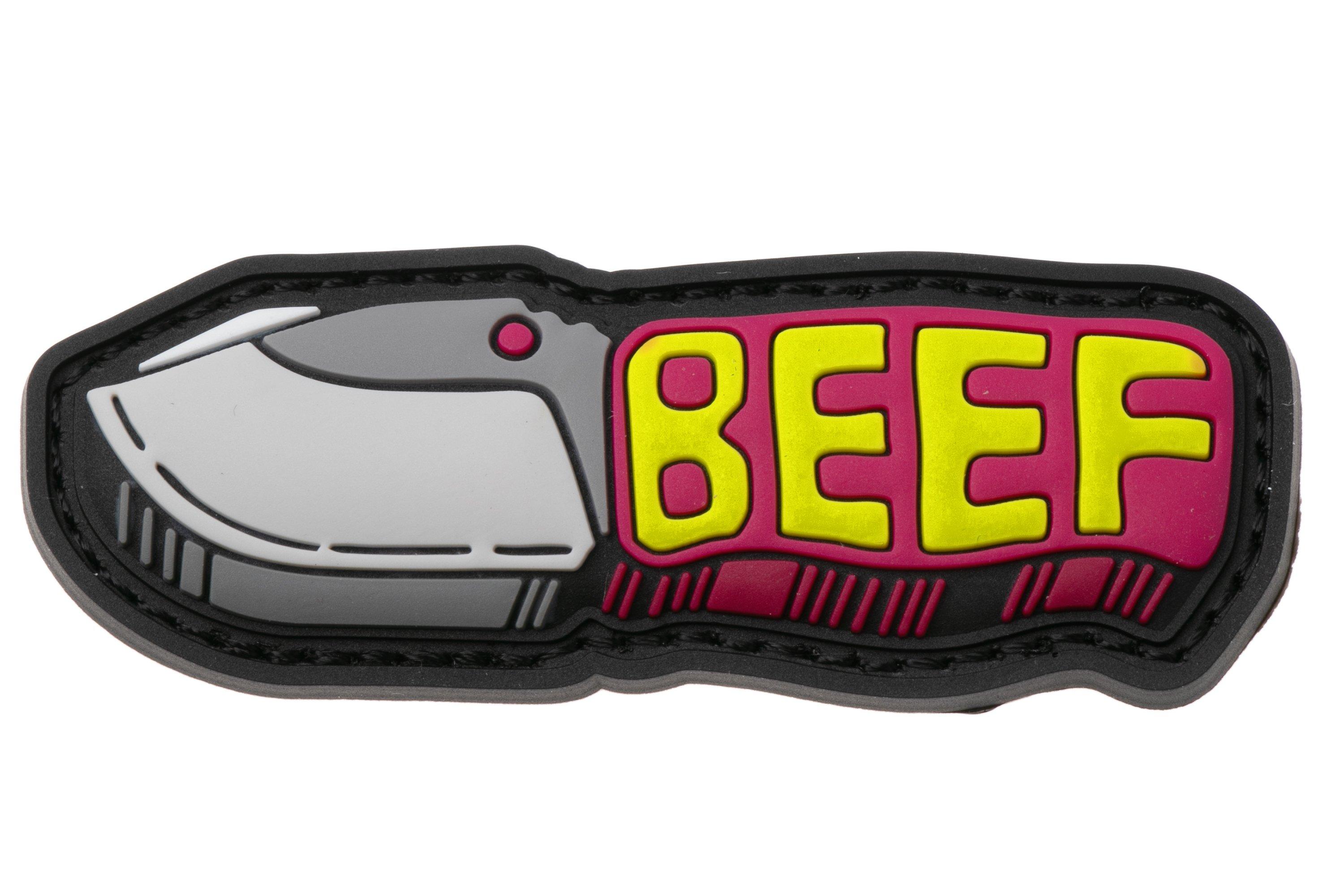 Flytanium BEEF Chibi Knife PVC Patch, FLY-1478, patch | Advantageously ...