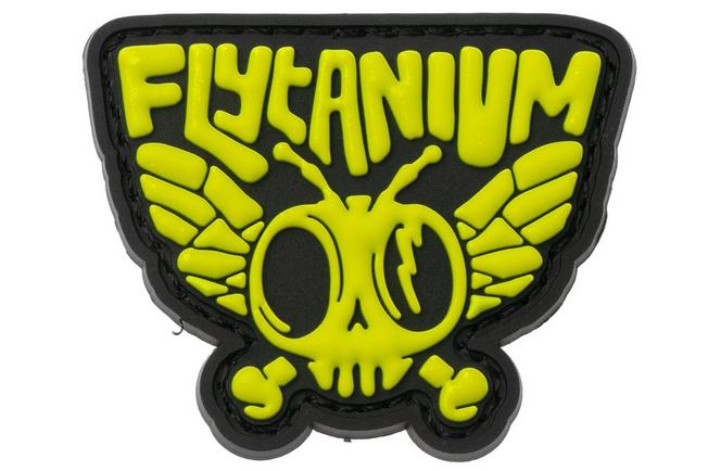 Afbeelding voor Flytanium Squiggly Stacked Fly PVC Patch, FLY-1479, patch