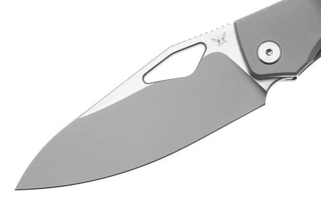 Afbeelding voor Flytanium Theory 1481S Satin 20CV, Bead Blasted Titanium, zakmes