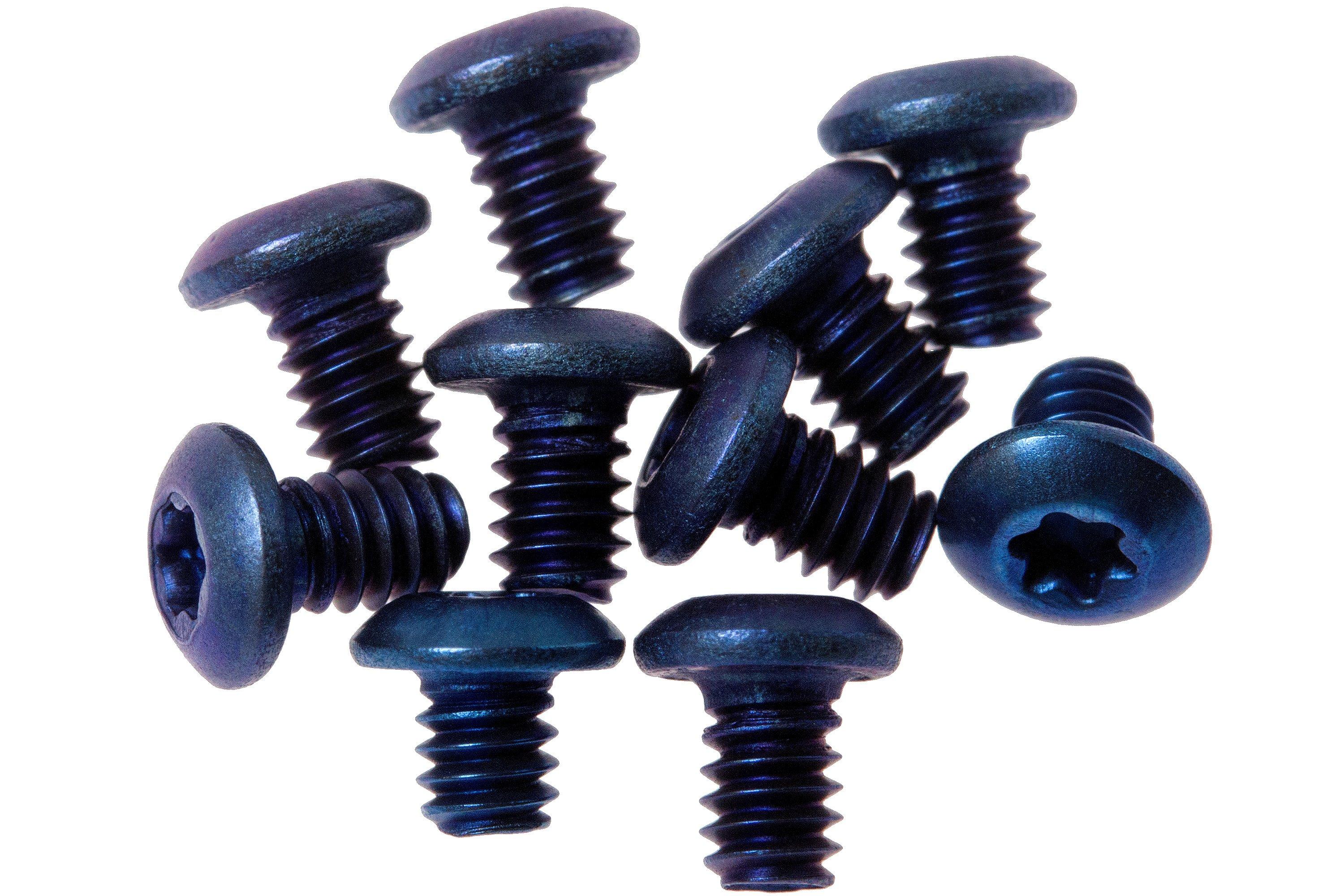 Flytanium Benchmade Bugout Screws Titanium, blue Advantageously