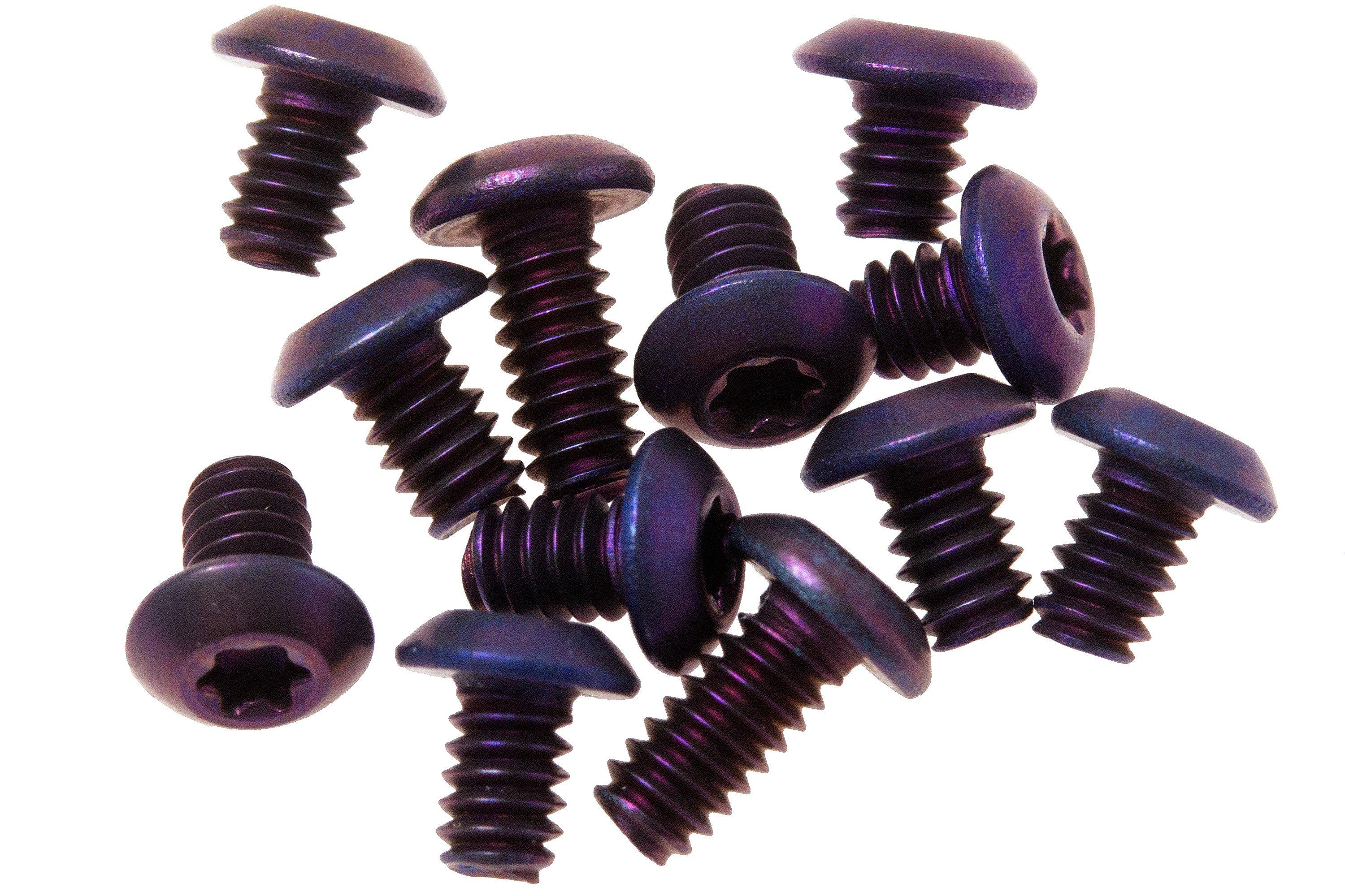 Flytanium Benchmade Bugout Screws Titanium, purple Advantageously