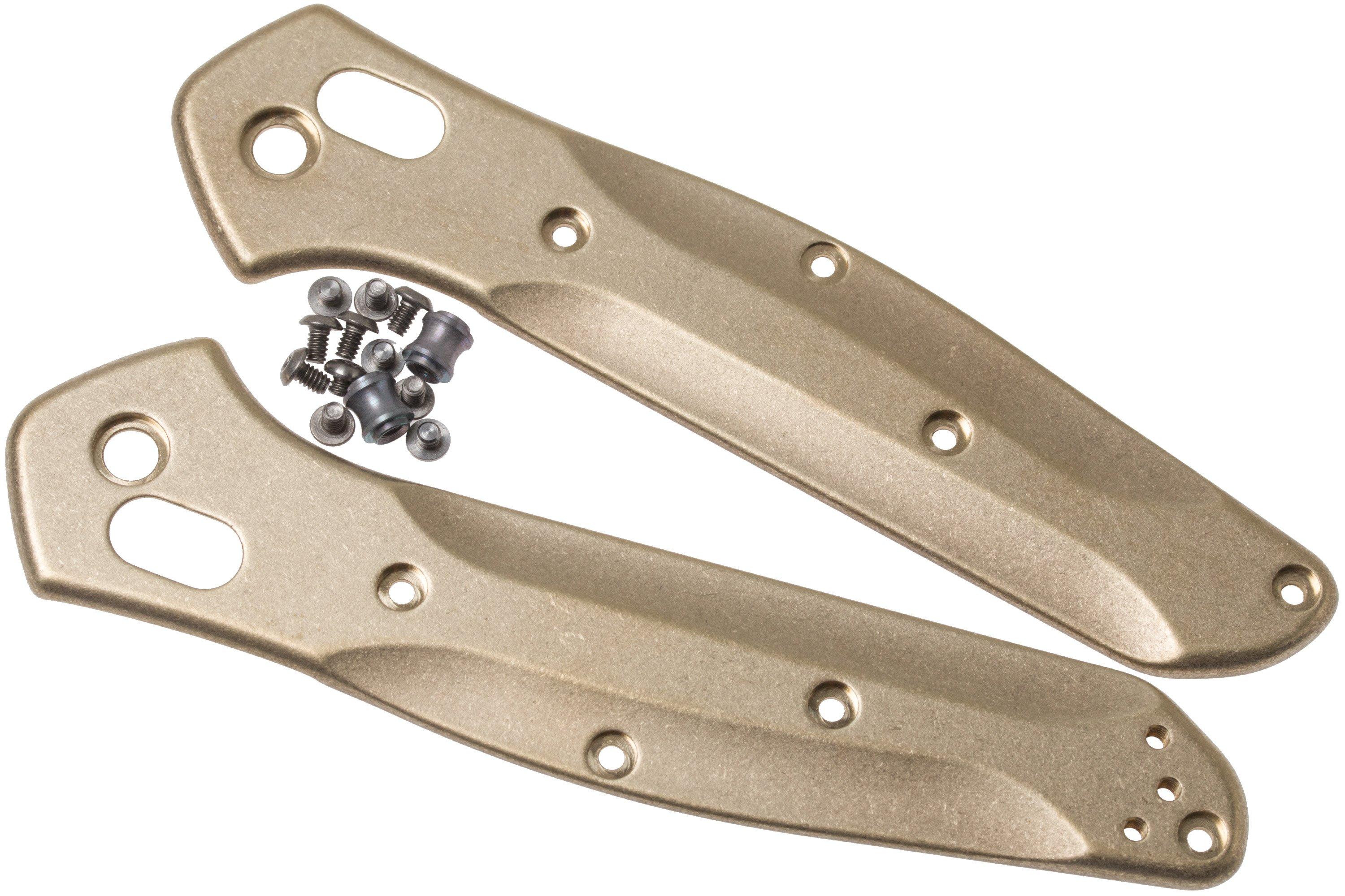 Flytanium Benchmade 940 Osborne scales, brass | Advantageously 