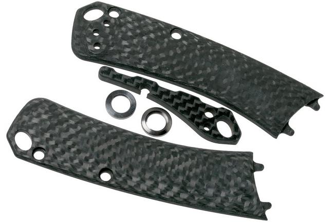 Image for Flytanium Benchmade Mini Crooked River Scale, Pivot Collars & Backspacer, carbon fibre