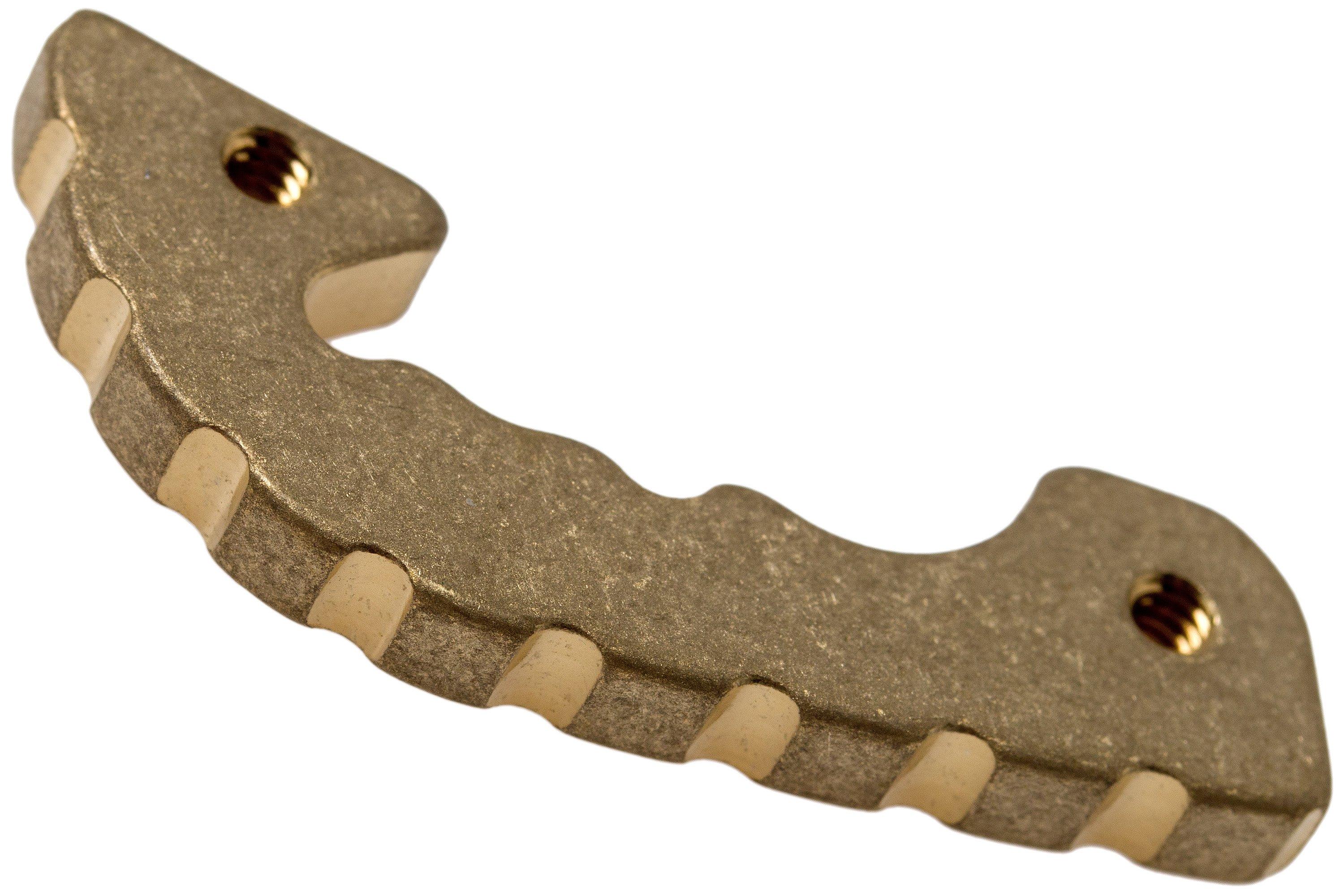 Flytanium Spyderco Shaman Backspacer, Brass Advantageously shopping