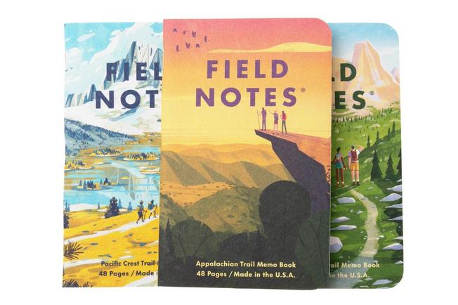 Afbeelding voor Field Notes Explore America FN-50B Dot-Graph 3-Pack B Appalachian Continental Divide Pacific Crest, notitieboekjes