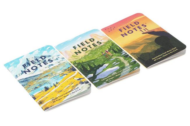 Afbeelding voor Field Notes Explore America FN-50B Dot-Graph 3-Pack B Appalachian Continental Divide Pacific Crest, notitieboekjes