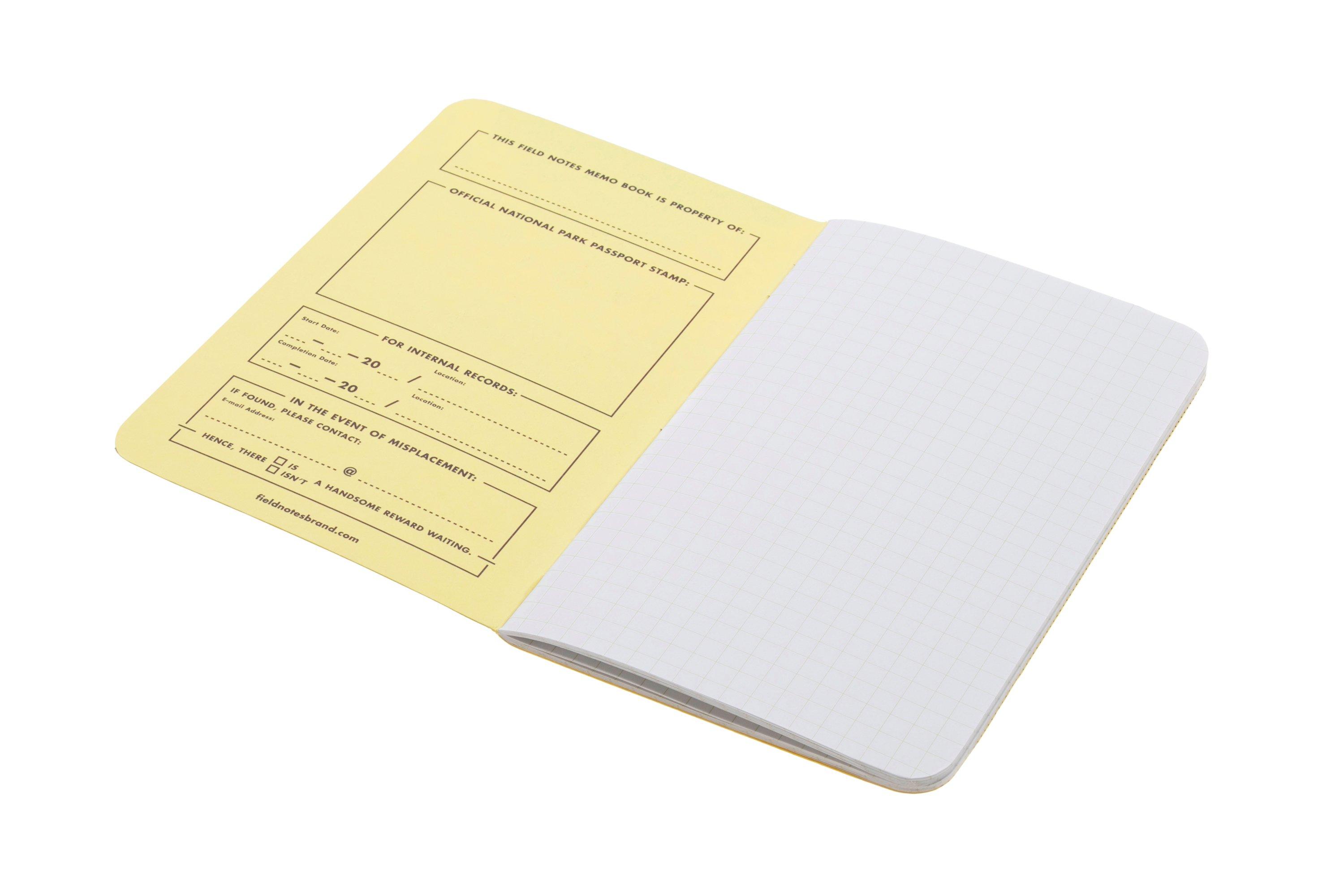 Field Notes National Parks FNC-43a Graph 3-Pack A Yosemite Acadia Zion ...