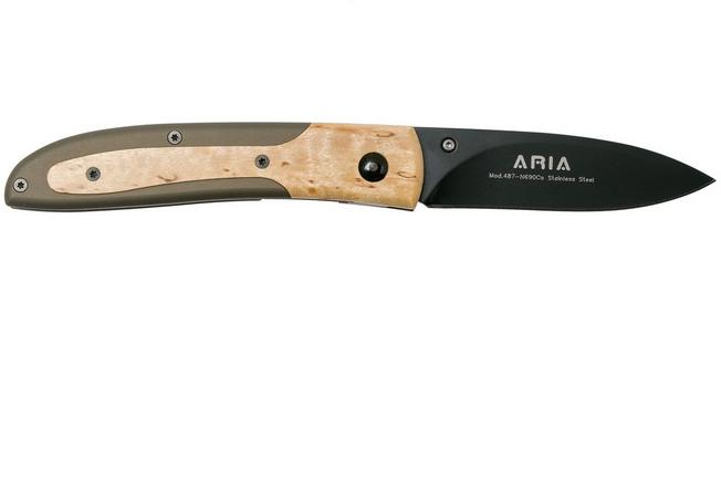 Image for Fox Aria 487BT Aluminium & Curly birch pocket knife