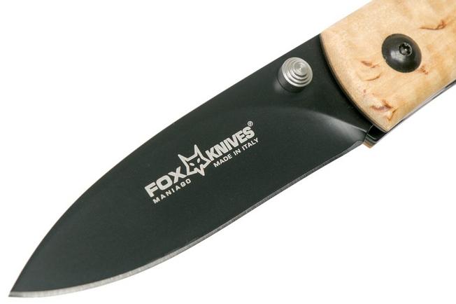 Image for Fox Aria 487BT Aluminium & Curly birch pocket knife
