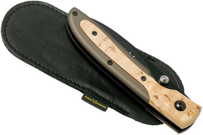 Image for Fox Aria 487BT Aluminium & Curly birch pocket knife