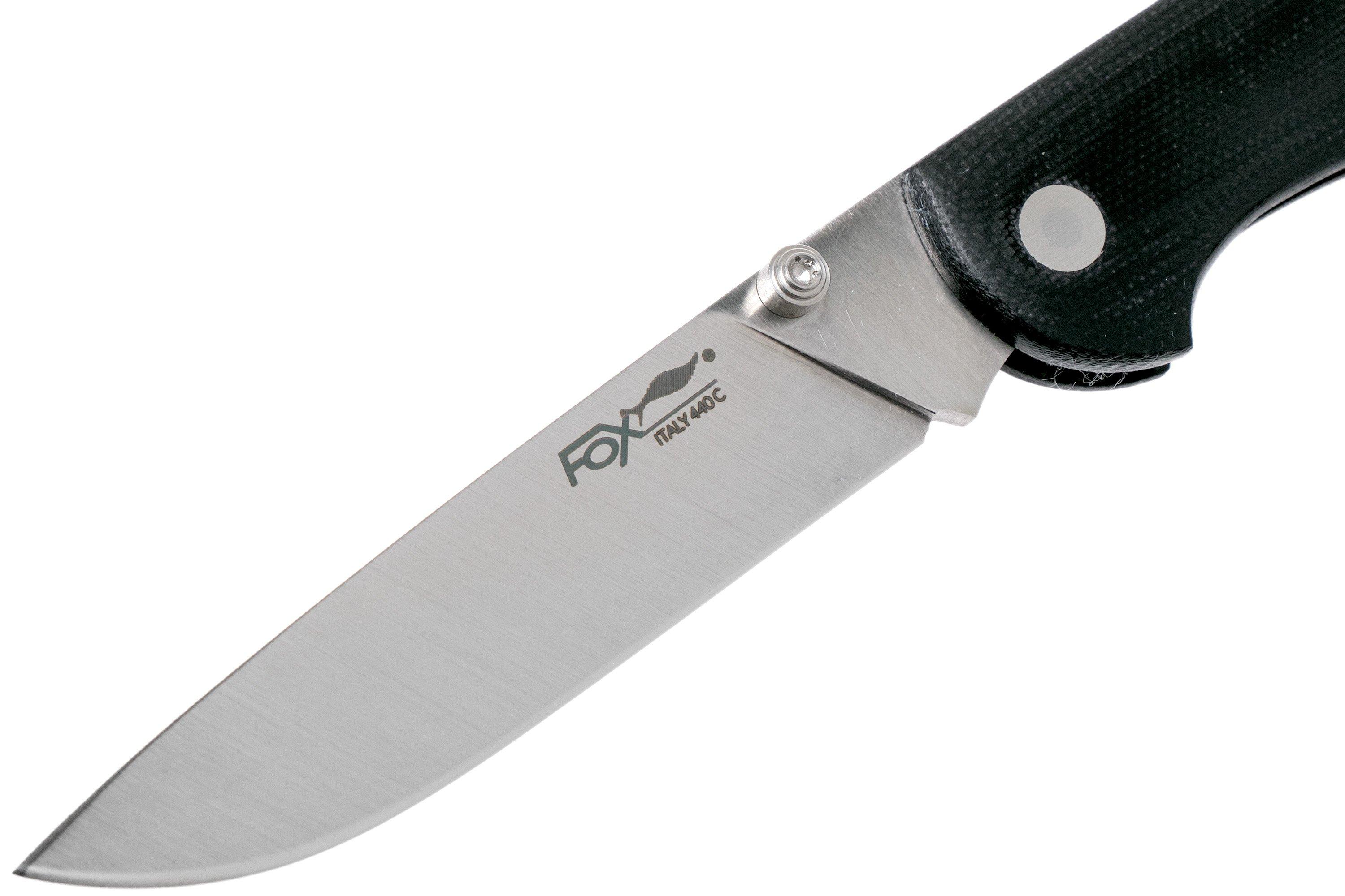 Fox 500 Black G10 pocket knife Advantageously shopping at