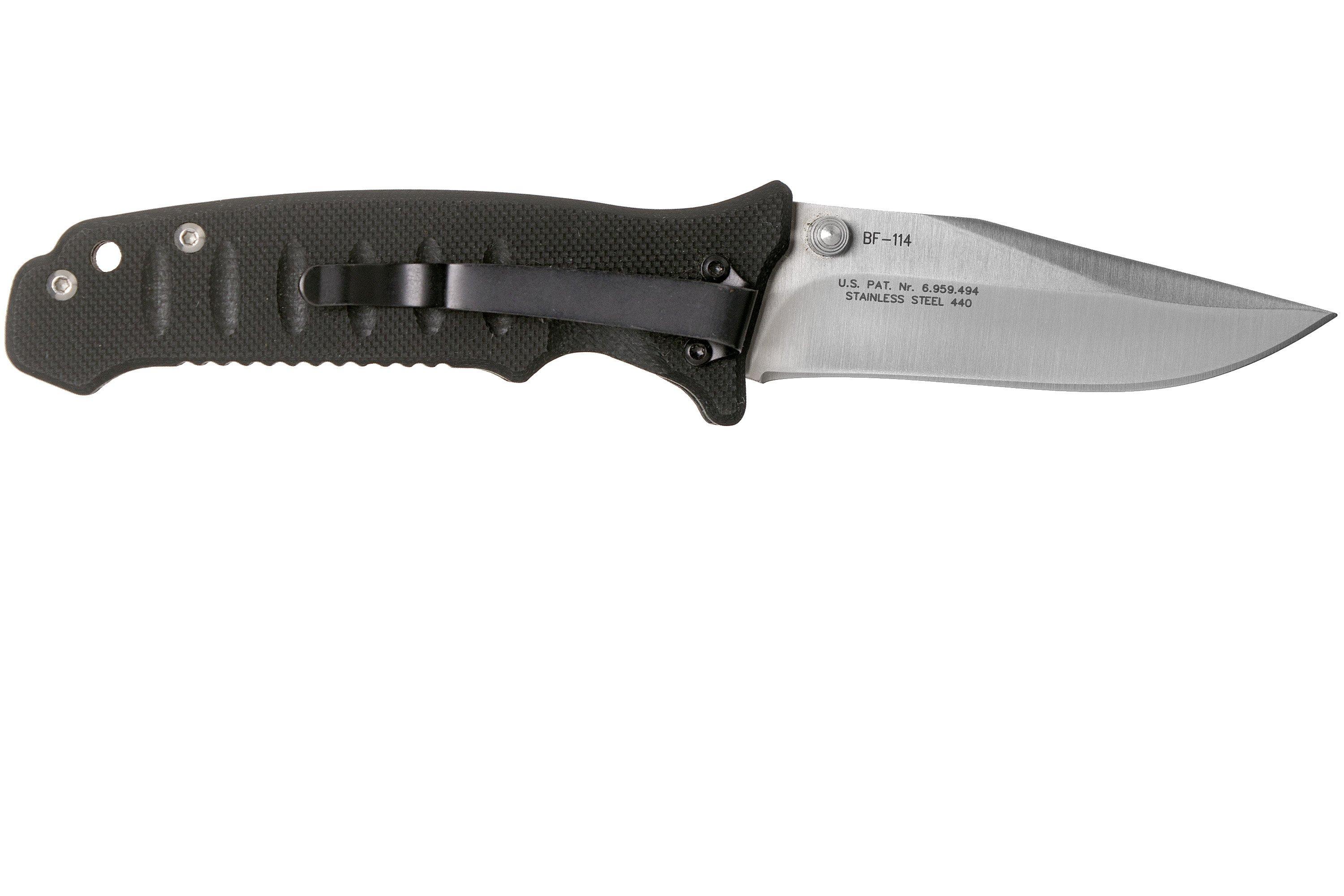 Fox Knives Tactical BF-114 Black Fox pocket knife | Advantageously ...