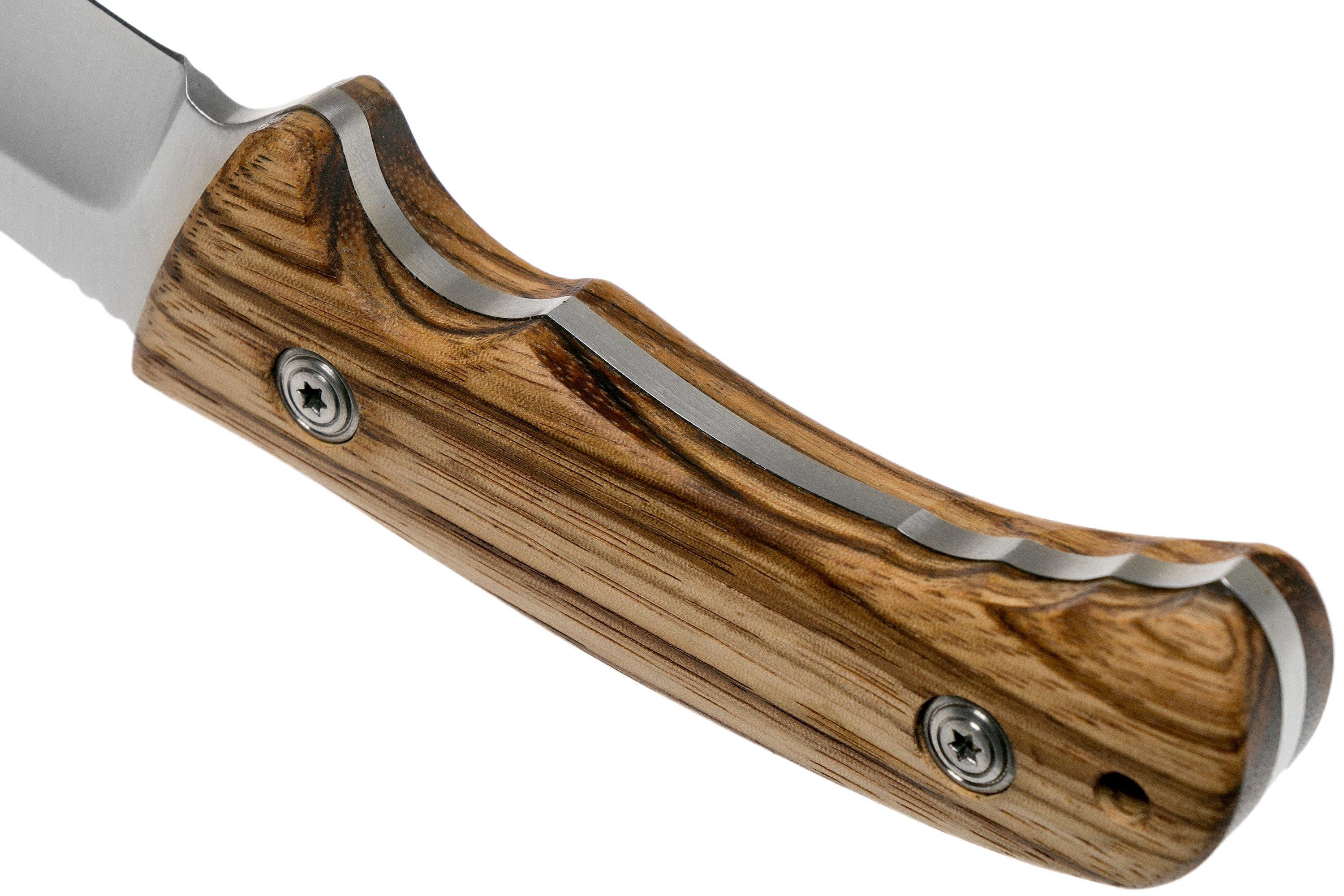 Fox Knives Black Fox Drop Point BF132ZW Zebrawood couteau de chasse