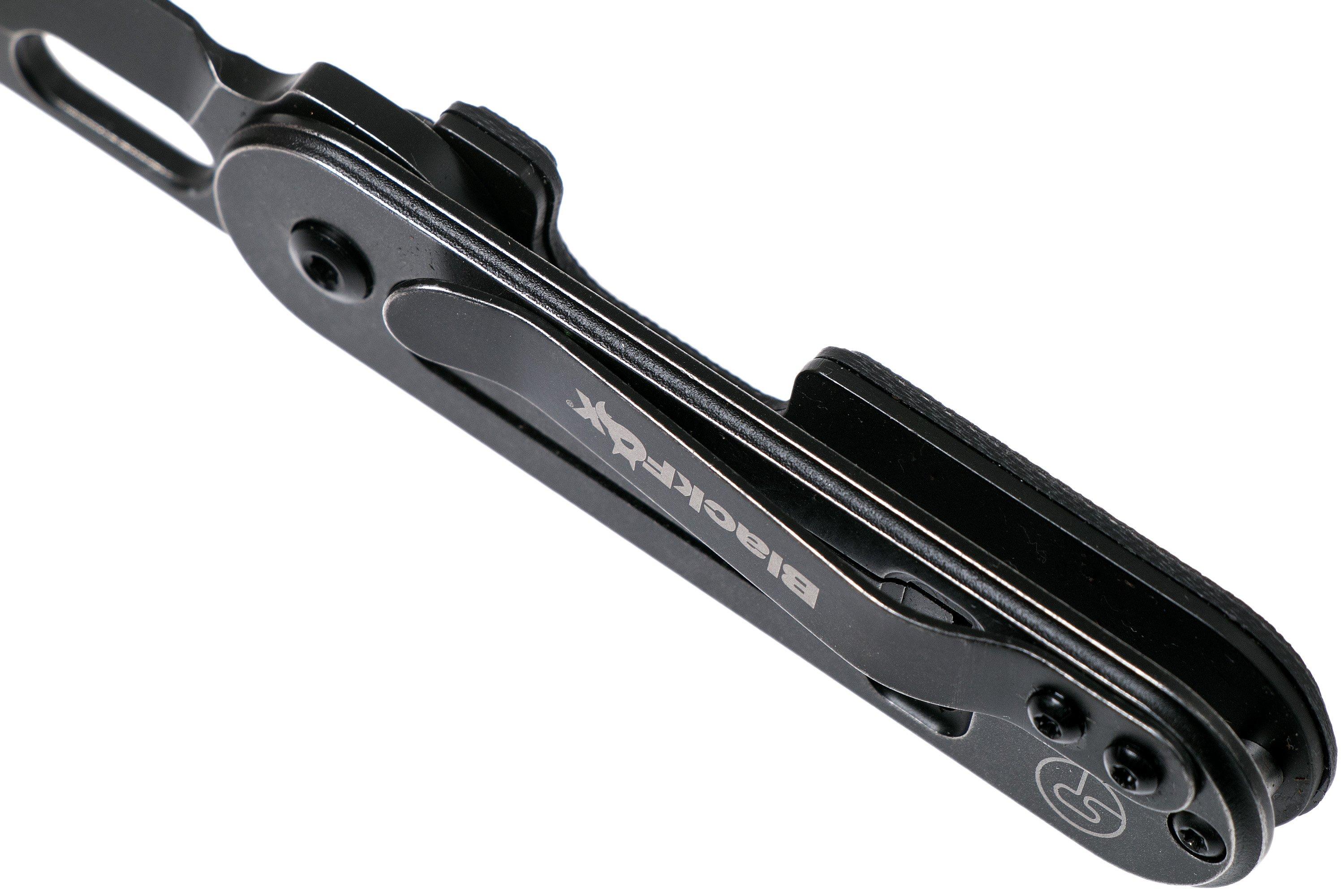 Fox Bean Gen 2 Full Black BF719G10 Black Fox pocket knife, Serge