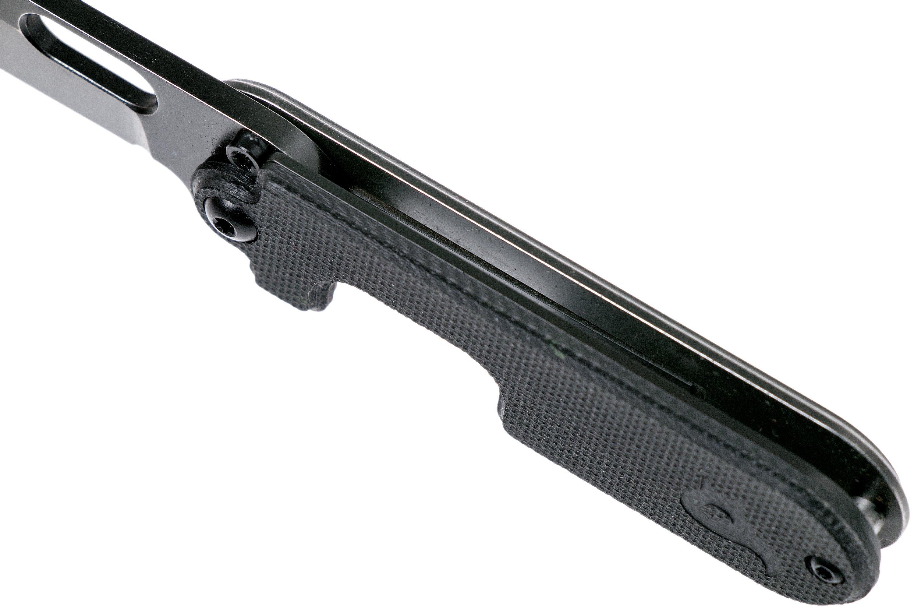 Fox Bean Gen 2 Full Black BF719G10 Black Fox pocket knife, Serge