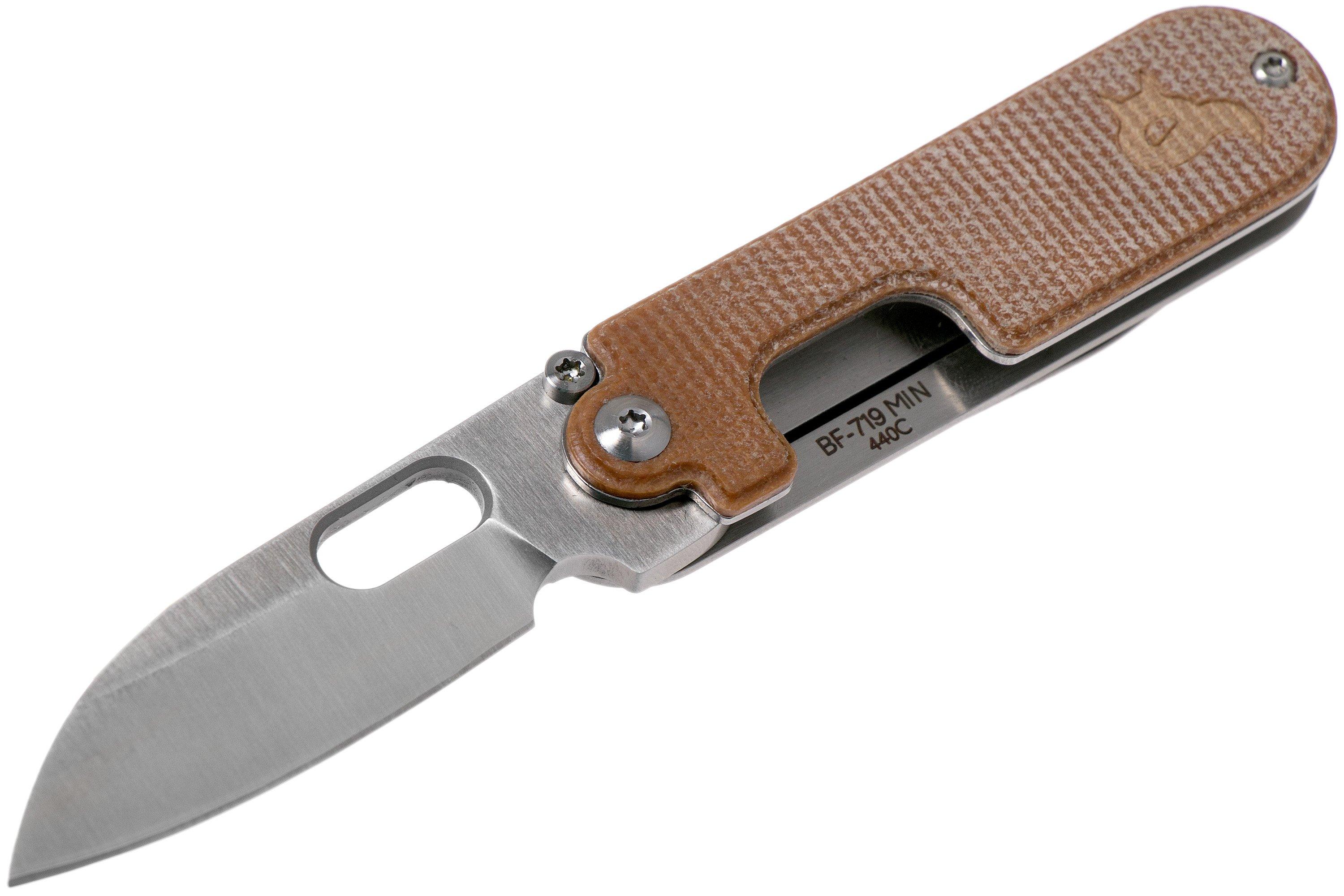 Black Fox Bean Gen 2, 440C, Natural Micarta, BF719MIL pocket knife Advantageously shopping
