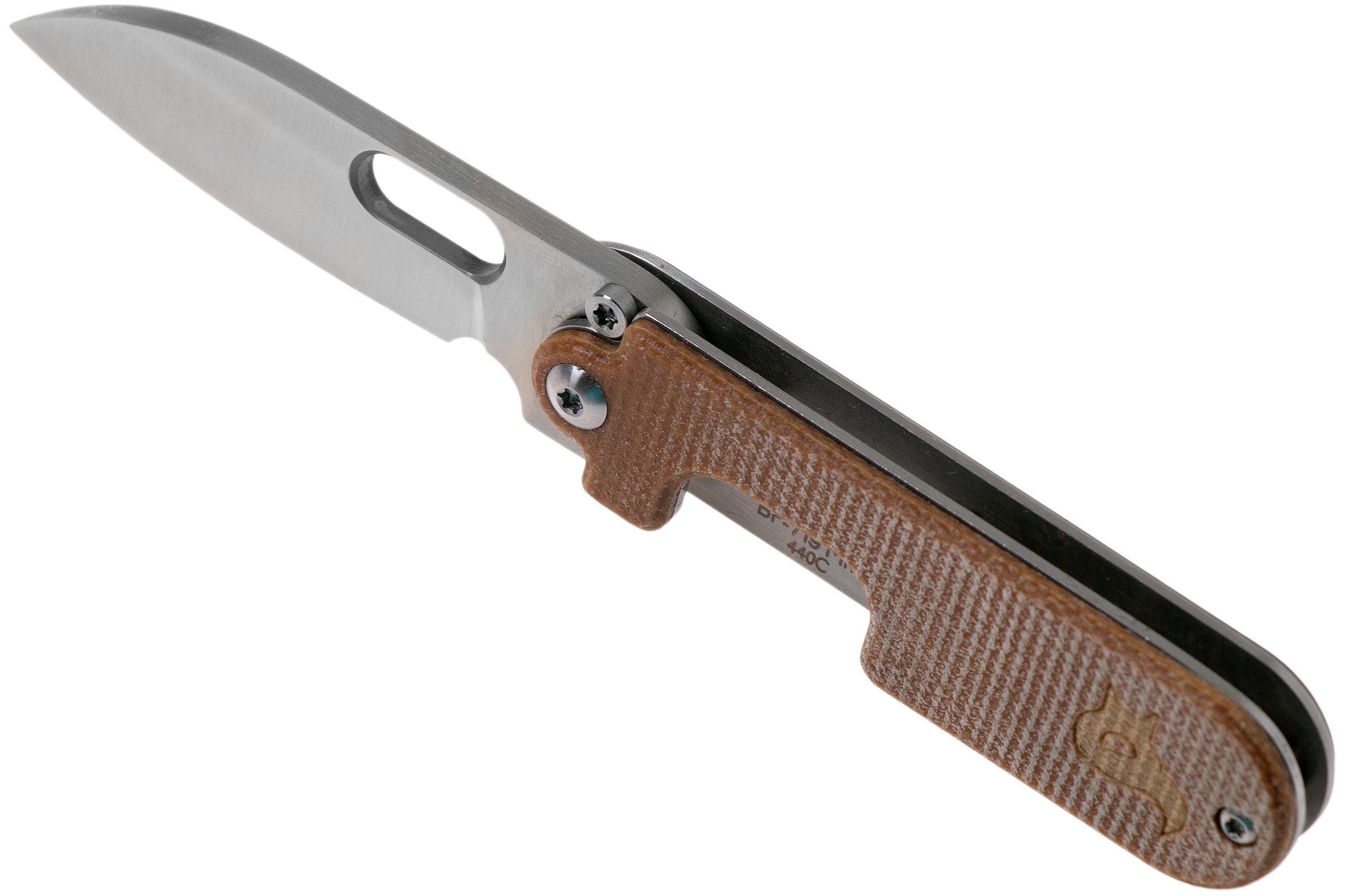 Black Fox Bean Gen 2, 440C, Natural Micarta, BF719MIL pocket knife Advantageously shopping