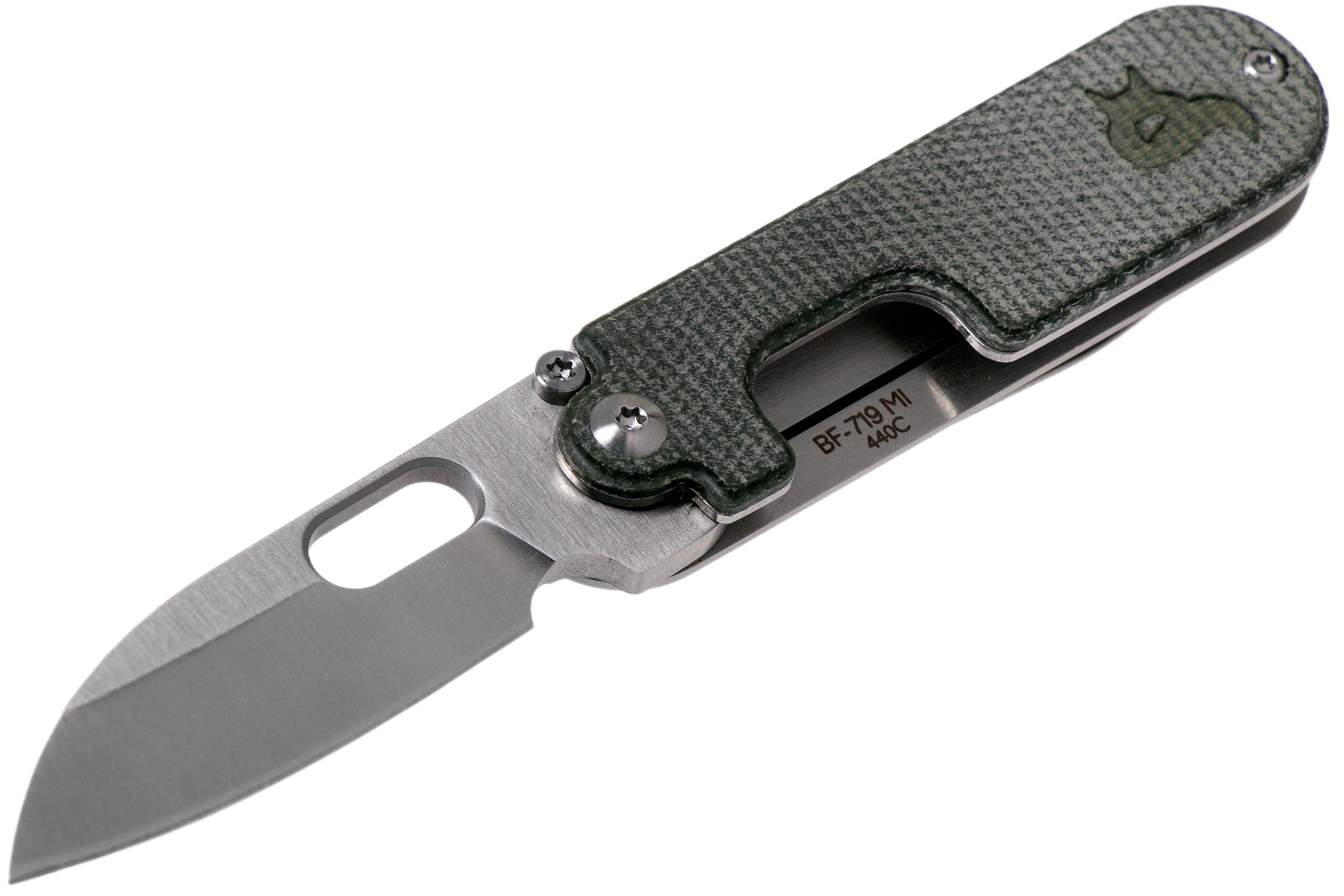 BlackFox Einhandmesser – 440A Stahl, Titanbeschichtet, Mehrfarbig
