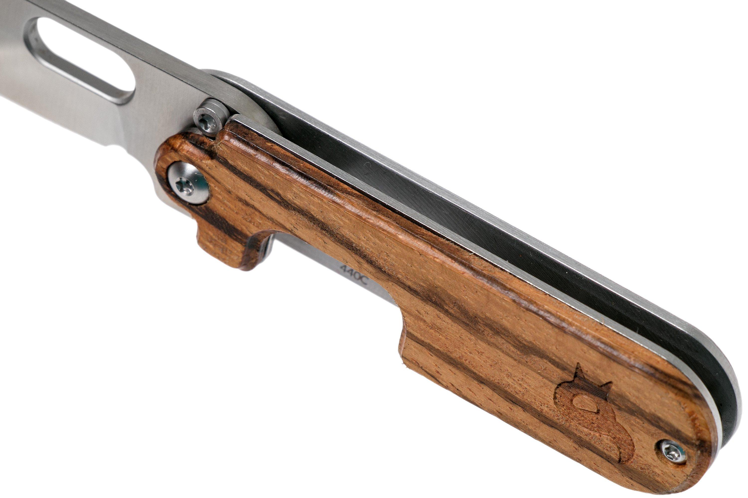 Fox Bean Gen 2 Zebra BF719ZW Black Fox pocket knife, Serge Panchenko