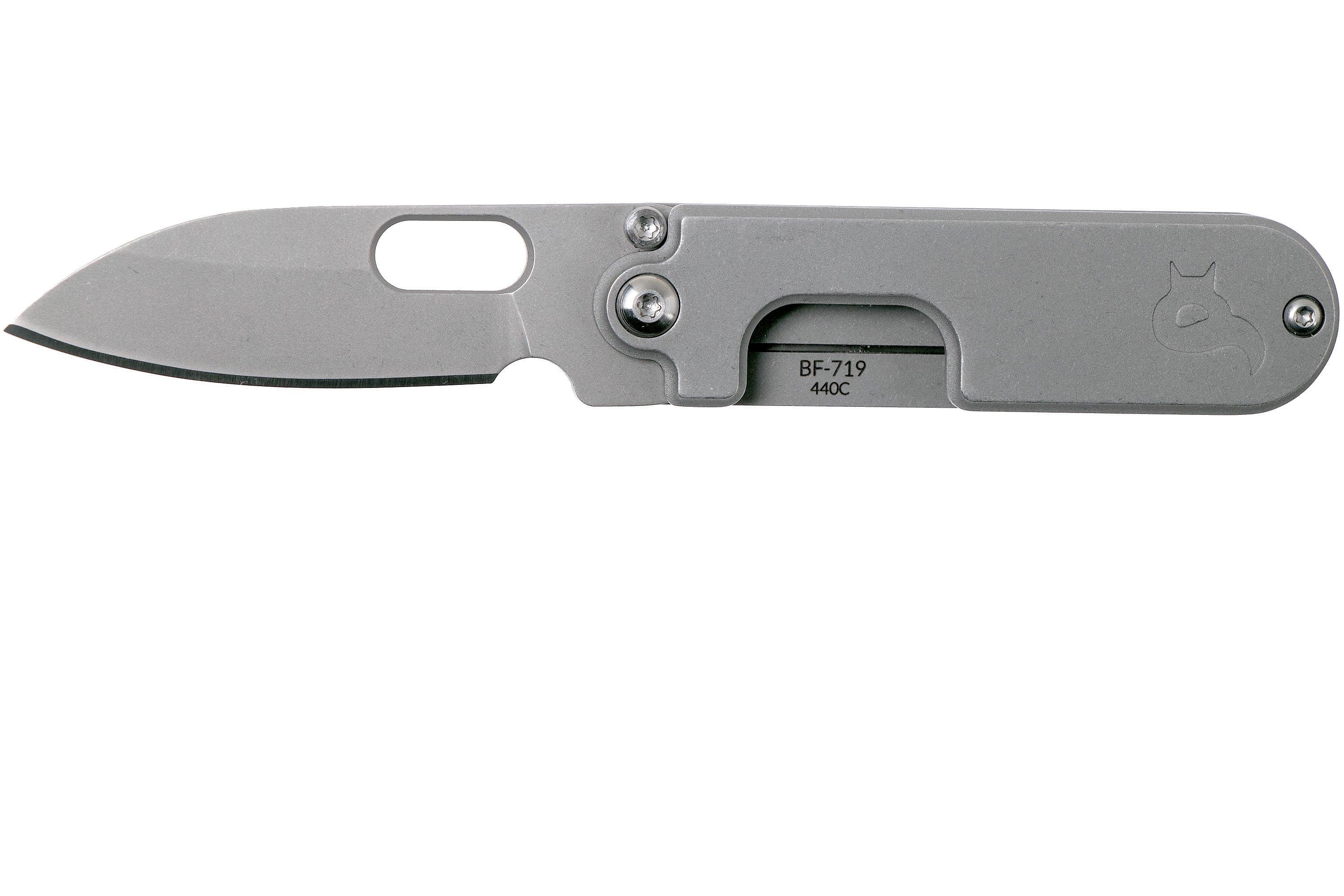 Fox Bean Gen 2 Stonewashed BF-719 Black Fox pocket knife