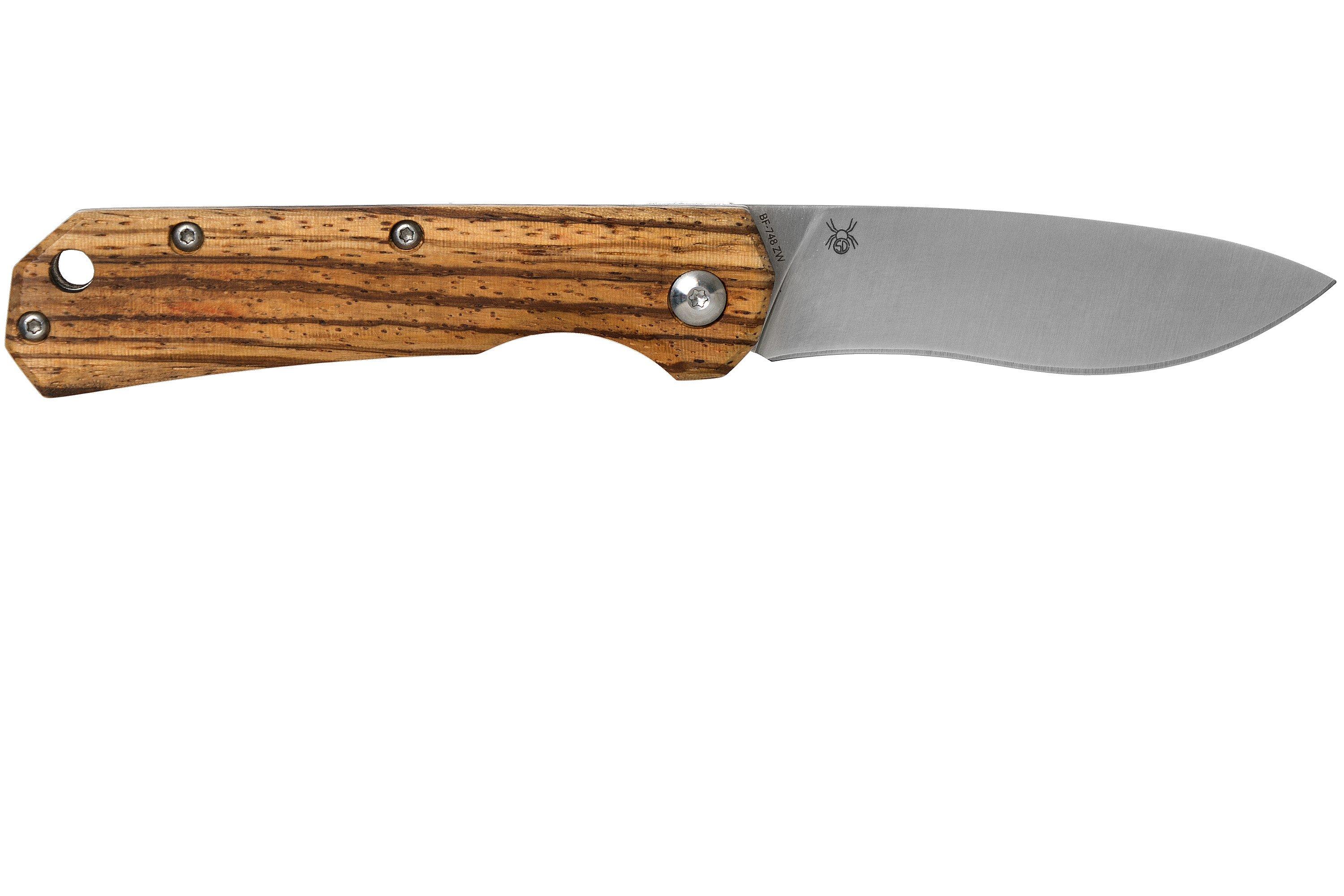 Fox Black Fox Ciol Folding Knife BF-748ZW Zebrano Wood Taschenmesser ...