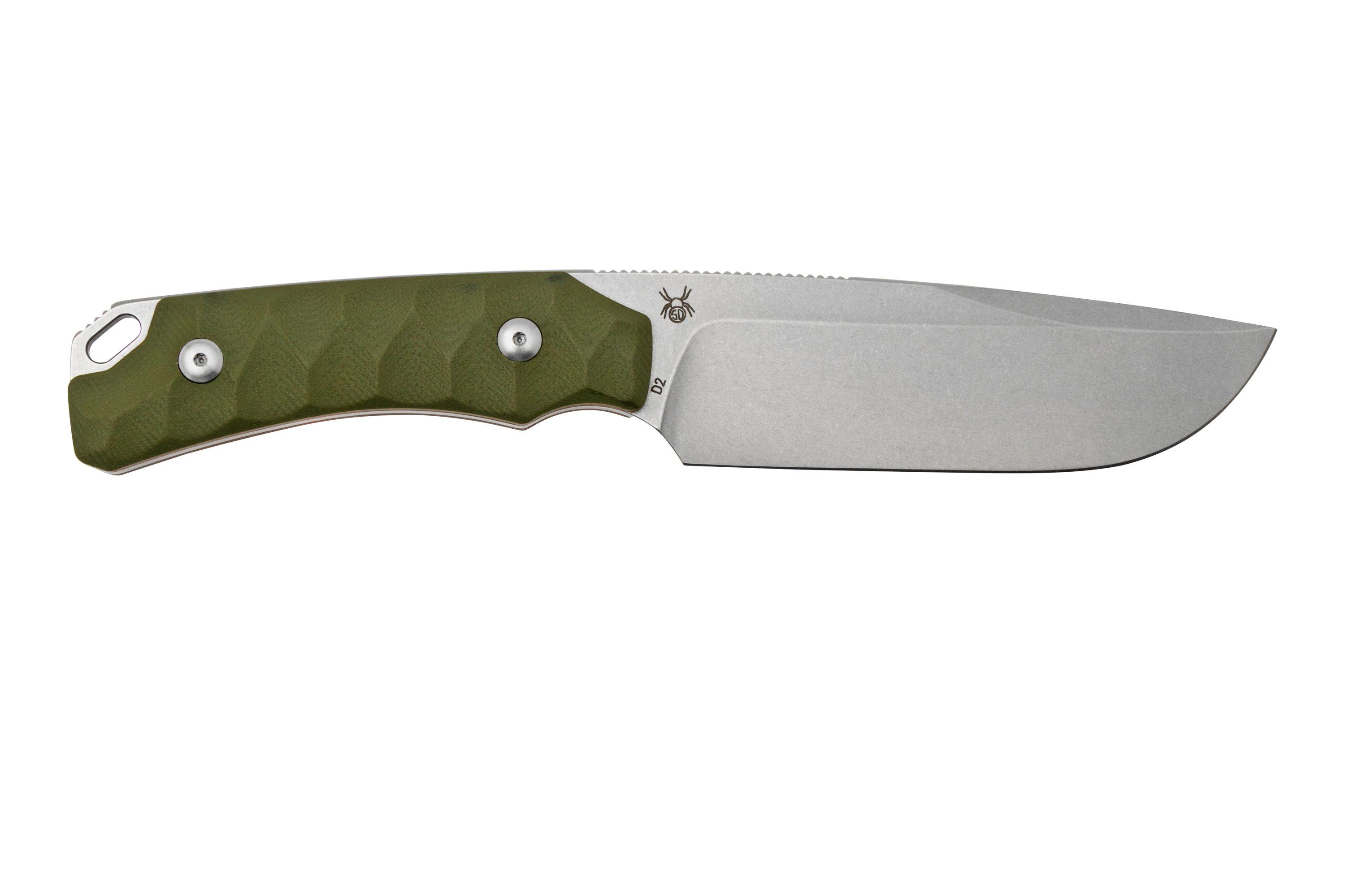 Black Fox Lynx, D2 Stonewash, OD Green G10, BF-756OD feststehendes ...